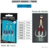 ASSIST HOOKS TWIN EXPLORER TACKLE 1/0