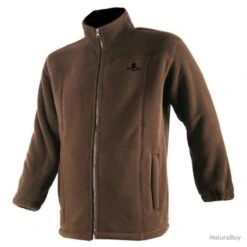 BLOUSON POLAIRE MARRON SOMLYS XL
