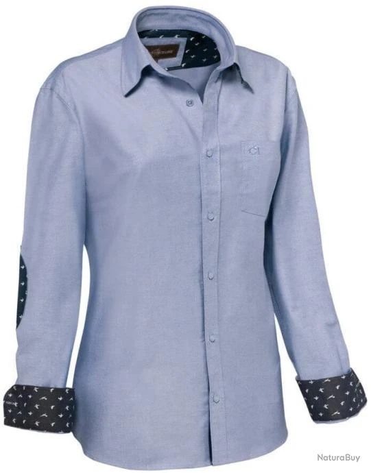 Chemisier Femme HERA Bleu CLUB INTERCHASSE 3 Chemisier Femme HERA Bleu CLUB INTERCHASSE