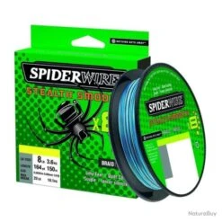 DP23 - Tresse SpiderWire Stealth Smooth 8 - Bleu 150m 0.13mm 12.7kg
