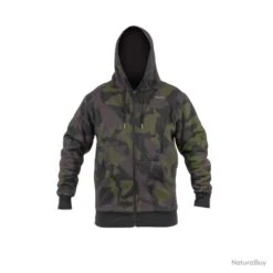 Avid Carp Distortion Camo Zip Hoodie