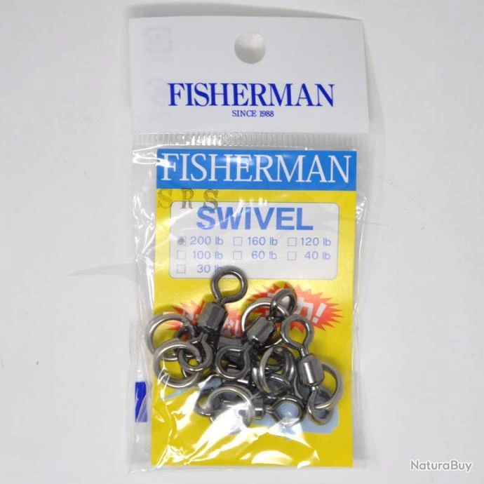 Emerillons Fisherman SRS Swivel 200lb 3 Emerillons Fisherman SRS Swivel 200lb