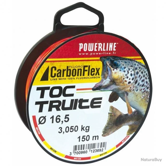 FIL CARBONFLEX FLUORO TRUITE BICOLORE 150M ORANGE-JAUNE 0.203mm - 4.58kg 3 FIL CARBONFLEX FLUORO TRUITE BICOLORE 150M ORANGE-JAUNE 0.203mm - 4.58kg