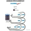 HAMEÇON TÊTES PLOMBÉES 60° FLASHMER 5/0 -Magasin De Matériel De Pêche 00001 HAMEcON TeTES PLOMBeES 60 FLASHMER 5 0