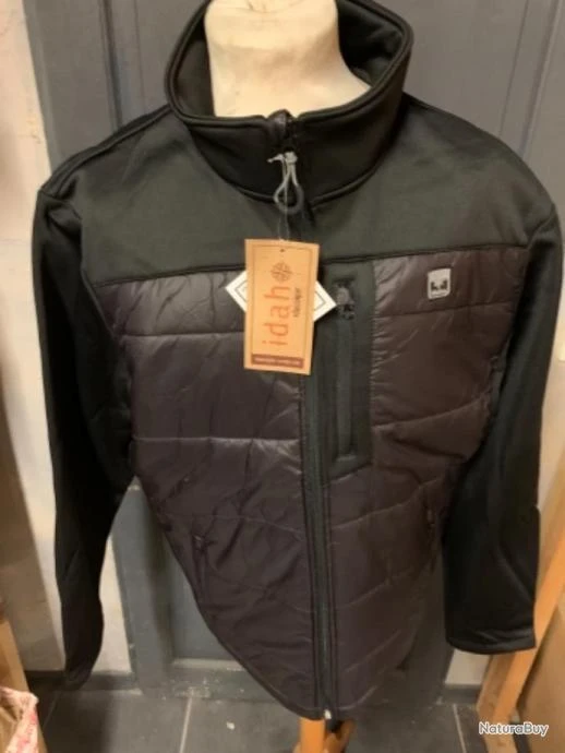 HANGAR33 BLOUSON IDAHO HYBRID NOIR TAILLE M 3 HANGAR33 BLOUSON IDAHO HYBRID NOIR TAILLE M