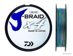 J-Braid X 4 300 M Multicolore Tresse Daiwa Ø 10/100 / # PE 0.6 / 3.80 Kg / 9.0 Lb