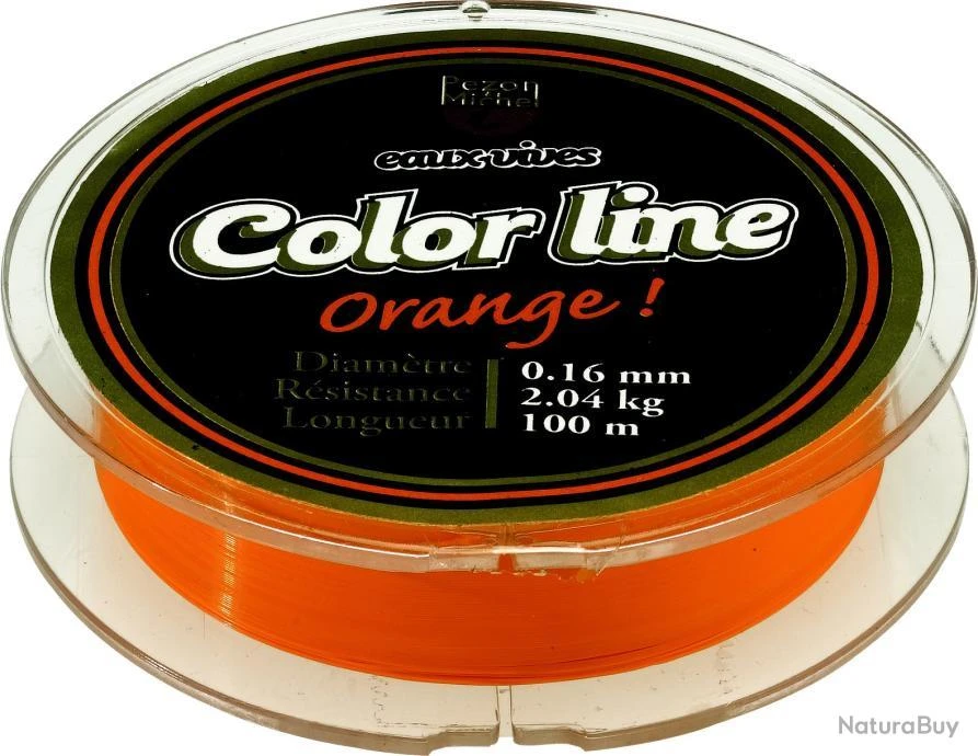 Monofilament Pezon & Michel Eaux Vives Color Line Orange 14,8/100-1,5KG 3 Monofilament Pezon & Michel Eaux Vives Color Line Orange 14,8/100-1,5KG