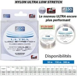 NYLON ULTRA LOW STRETCH ASSO 150 M 0.30 Mm