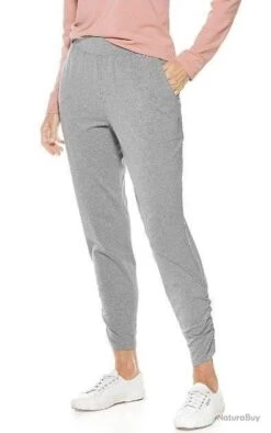Pantalon De Plage Anti-UV Pour Femmes Gris, Coolibar Gris M (40)