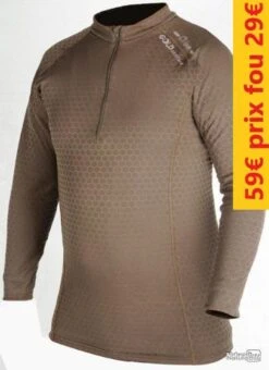 T-Shirt CI Sport Thermique Champagny Kaki L CISPORT006L