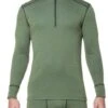 T-Shirt Merinos XTREME Manches Longues Col Zippé Homme, Thermowave M Kaki