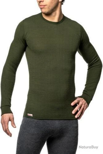 T-shirt Manches Longues Woolpower 200g/m² En Mailles Ullfrotté Vert "Crewneck 200" 3 T-shirt Manches Longues Woolpower 200g/m² En Mailles Ullfrotté Vert "Crewneck 200"
