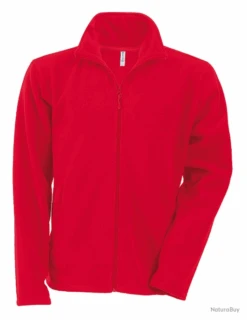 Veste MicroPolaire Zippée FALCO KARIBAN 300 G/m² Rouge K911071