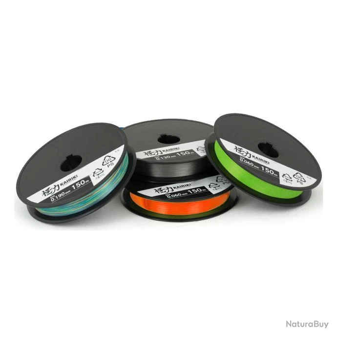 Tresse Shimano Kairiki 4 300m Multi Color 10/100 4 Tresse Shimano Kairiki 4 300m Multi Color 10/100 – Image 2