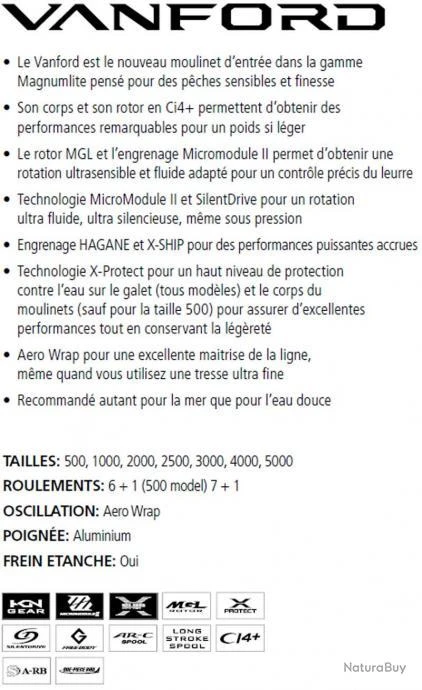 Vanford 2500HG Moulinet Spinning Shimano 4 Vanford 2500HG Moulinet Spinning Shimano – Image 2