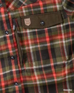 Blouse De Chasse Eifel Couleur Vert Et Orange à Carreaux. -Magasin De Matériel De Pêche 00003 Blouse de chasse Eifel Couleur vert et orange a carreaux Taille S