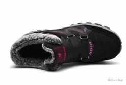 Chaussures Randonnée Montantes Femme, Fourrées, Gris, Taille De 35 à 42. -Magasin De Matériel De Pêche 00003 Chaussures randonnee montantes femme fourrees gris 35