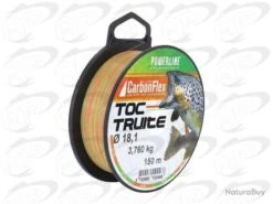 Fluorocarbone Powerline Carbonflex Toc Truite Jaune Rouge 0,148mm 150m 2,5kg