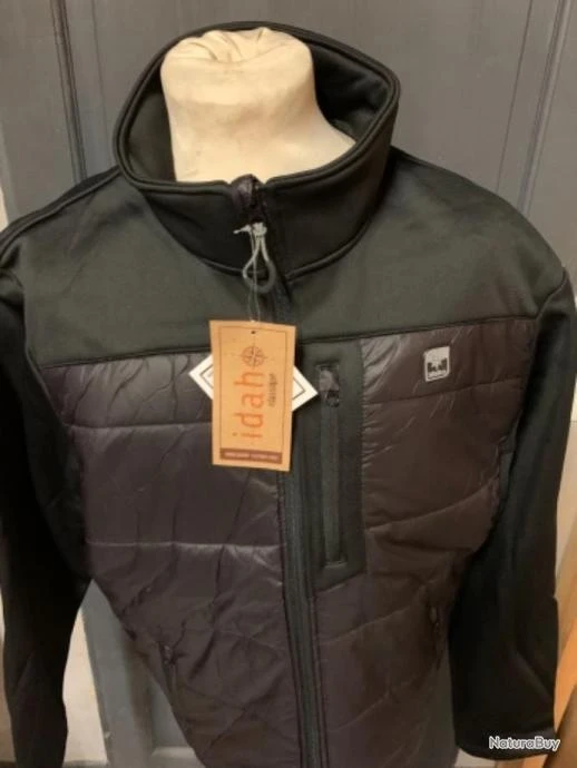 HANGAR33 BLOUSON IDAHO HYBRID NOIR TAILLE M 5 HANGAR33 BLOUSON IDAHO HYBRID NOIR TAILLE M – Image 3