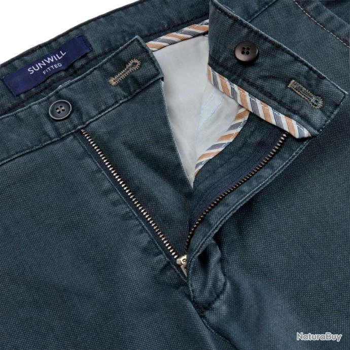 PANTALON TOILE SUNWILL BLEU NAVY T46 5 PANTALON TOILE SUNWILL BLEU NAVY T46 – Image 3