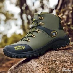 SANS PRIX DE RESERVE Chaussure Montante Chasse Randonnée Outdoor Véritable Homass 100% Waterproof -Magasin De Matériel De Pêche 00003 SANS PRIX DE RESERVE Chaussure montante chasse randonnee outdoor veritable homass 100 waterproof