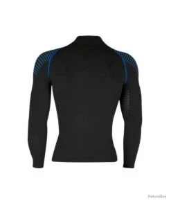 Vêtement Technique Homme Zip Manches Longues 3.0 LENZ Noir -Magasin De Matériel De Pêche 00003 Vetement technique homme zip manches longues 3.0 LENZ S Noir