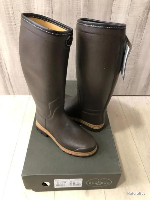 Bottes Le Chameau Saint-Hubert Héritage Doublées Cuir 43 Mollet 42 3 Bottes Le Chameau Saint-Hubert Héritage Doublées Cuir 43 Mollet 42