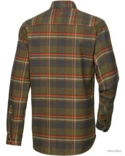 Magasin De Matériel De Pêche -Magasin De Matériel De Pêche 00005 Chemise en flanelle Skando Couleur Olive Orange