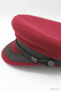 Casquette Plate De Marin Toutes Saisons (Bordeaux) -Magasin De Matériel De Pêche 00006 Casquette plate de marin toutes saisons Bordeaux