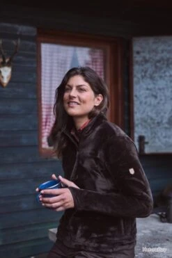 Veste Polaire Dame Cosy (Couleur: Marron, Taille: XXL) -Magasin De Matériel De Pêche 00006 Veste polaire dame Cosy Couleur Brun