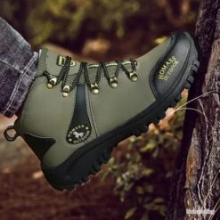 SANS PRIX DE RESERVE Chaussure Montante Chasse Randonnée Outdoor Véritable Homass 100% Waterproof -Magasin De Matériel De Pêche 00007 SANS PRIX DE RESERVE Chaussure montante chasse randonnee outdoor veritable homass 100 waterproof