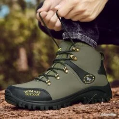 SANS PRIX DE RESERVE Chaussure Montante Chasse Randonnée Outdoor Véritable Homass 100% Waterproof -Magasin De Matériel De Pêche 00008 SANS PRIX DE RESERVE Chaussure montante chasse randonnee outdoor veritable homass 100 waterproof