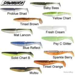 Leurre One Up Shad 5 Sawamura 10,6cm Tinsel Orange -Magasin De Matériel De Pêche 00009 Leurre One up shad 5 Sawamura 10 6cm Tinsel Orange