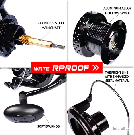 Moulinet De Pêche Carnassiers, Mer, Surfcasting 8000 M4 4 Moulinet De Pêche Carnassiers, Mer, Surfcasting 8000 M4 – Image 2