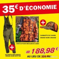 Veste De Poste Brocard Bi Camo 4XL (Taille 7) -Magasin De Matériel De Pêche 00033 Veste de poste Brocard Bi camo 4XL Taille 7