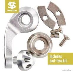 Moulinet Van Staal VR Series Bailed Spinning - 150 / 4.8:1 / Argent -Magasin De Matériel De Pêche 00040 Moulinet Van Staal VR Series Bailed Spinning 150 4.8 1 Argent